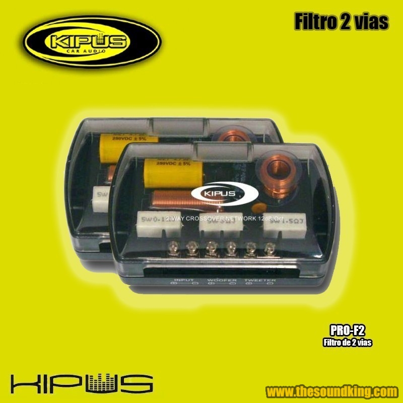Kipus Pro-F2 - Juego filtros 2 vias